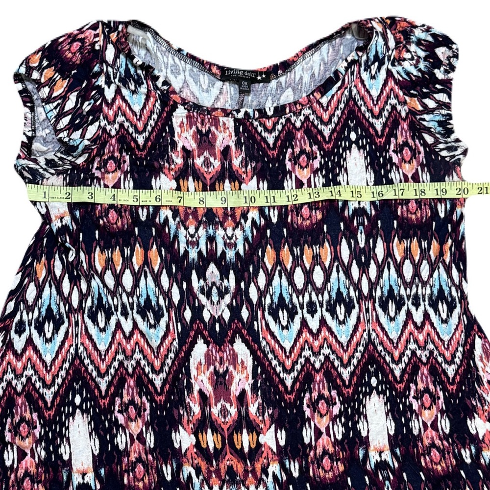 Living Doll Tunic Dress Rayon Spandex Plus Women Size 0X - Picture 12 of 13